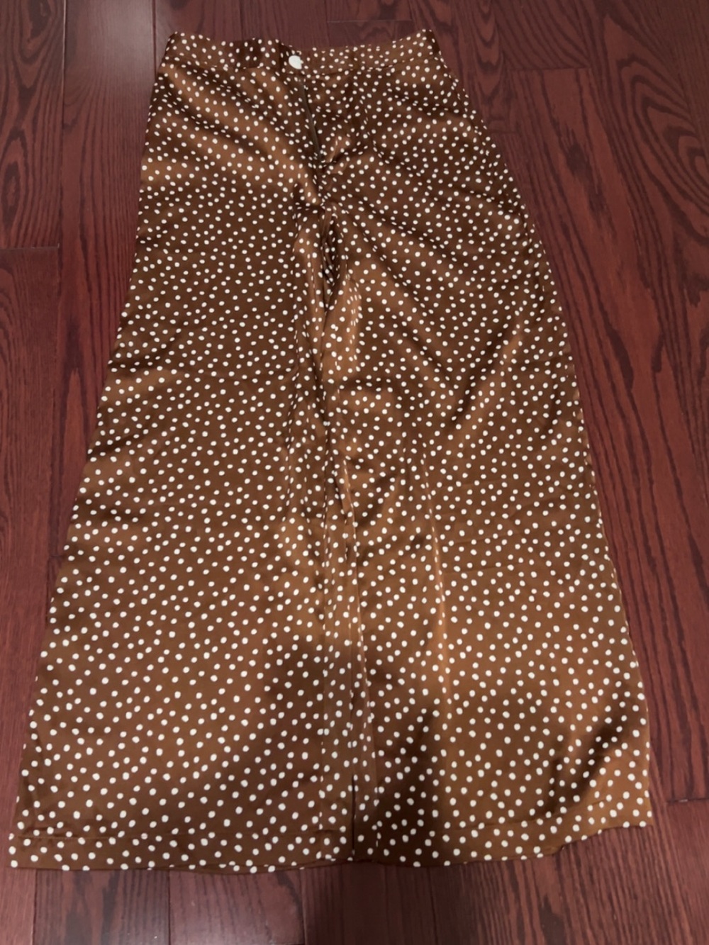 Urban Outfitters Brown Polka Dot Wide Leg Pants